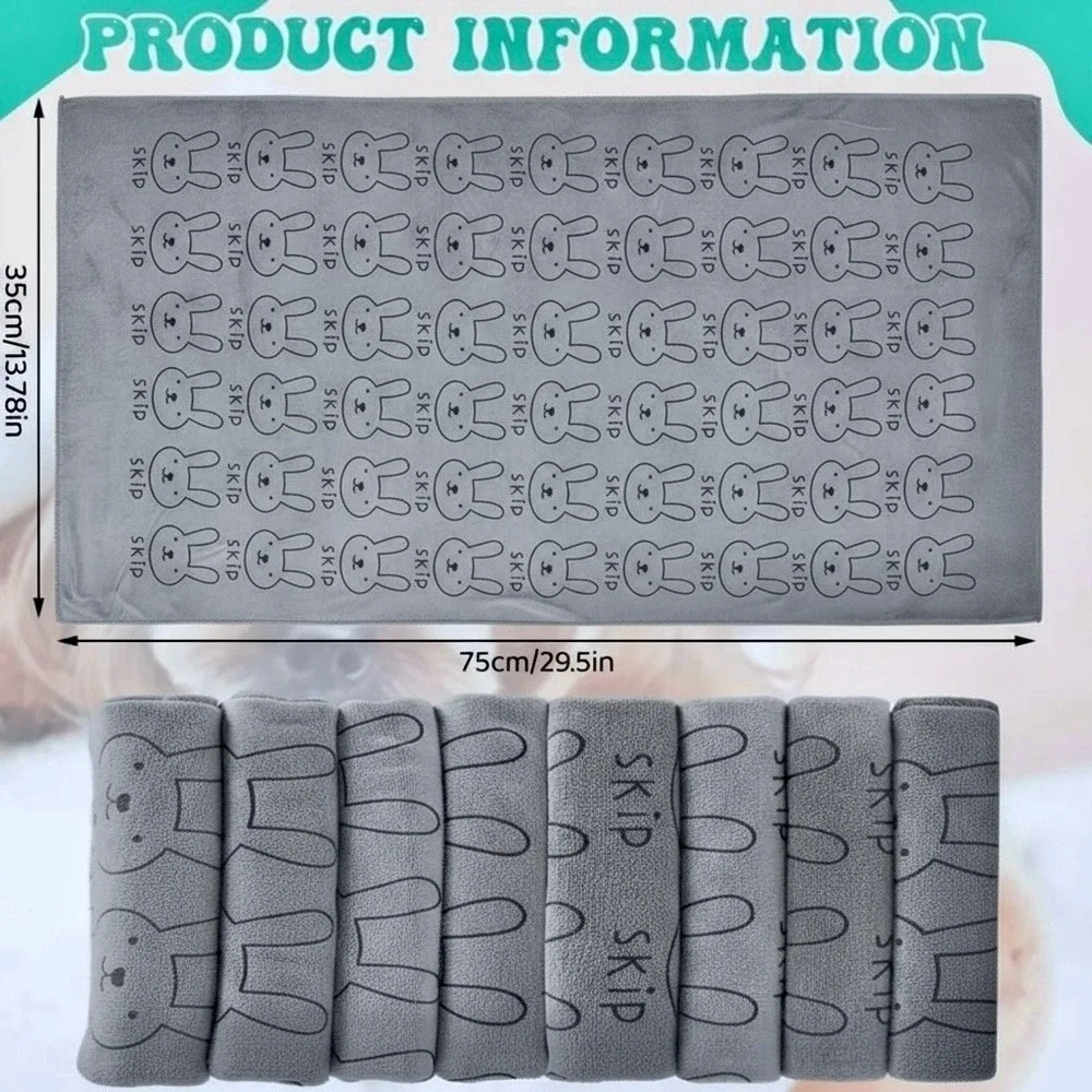 Super Absorbent Microfiber Pet Quick Drying Towel XS 14
